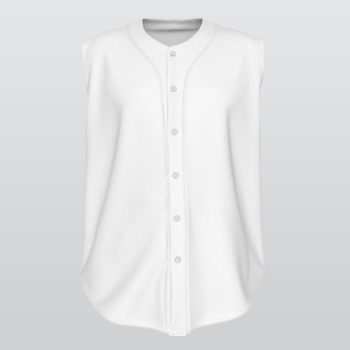 Custom Sleeveless trimmed baseball jersey cardigan
