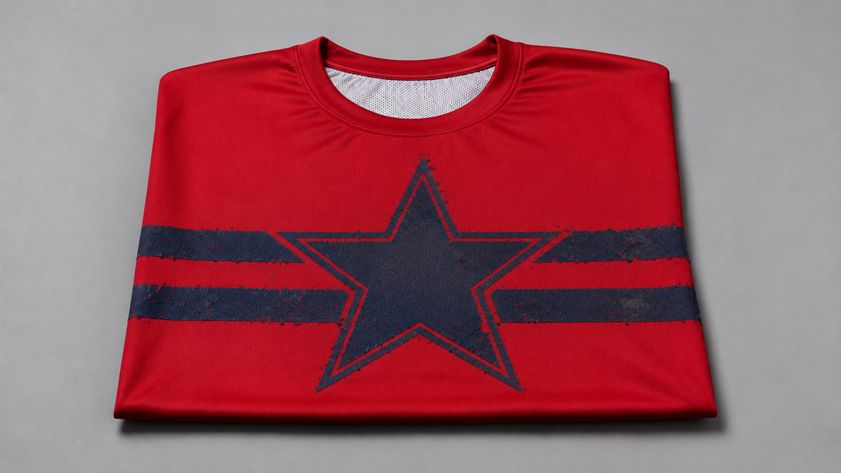 Screen-printed jersey cracked and faded after 20 washes